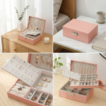Jewelry Box Modern — Velvet Interior Organizer