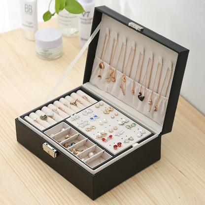 Jewelry Box Modern — Velvet Interior Organizer