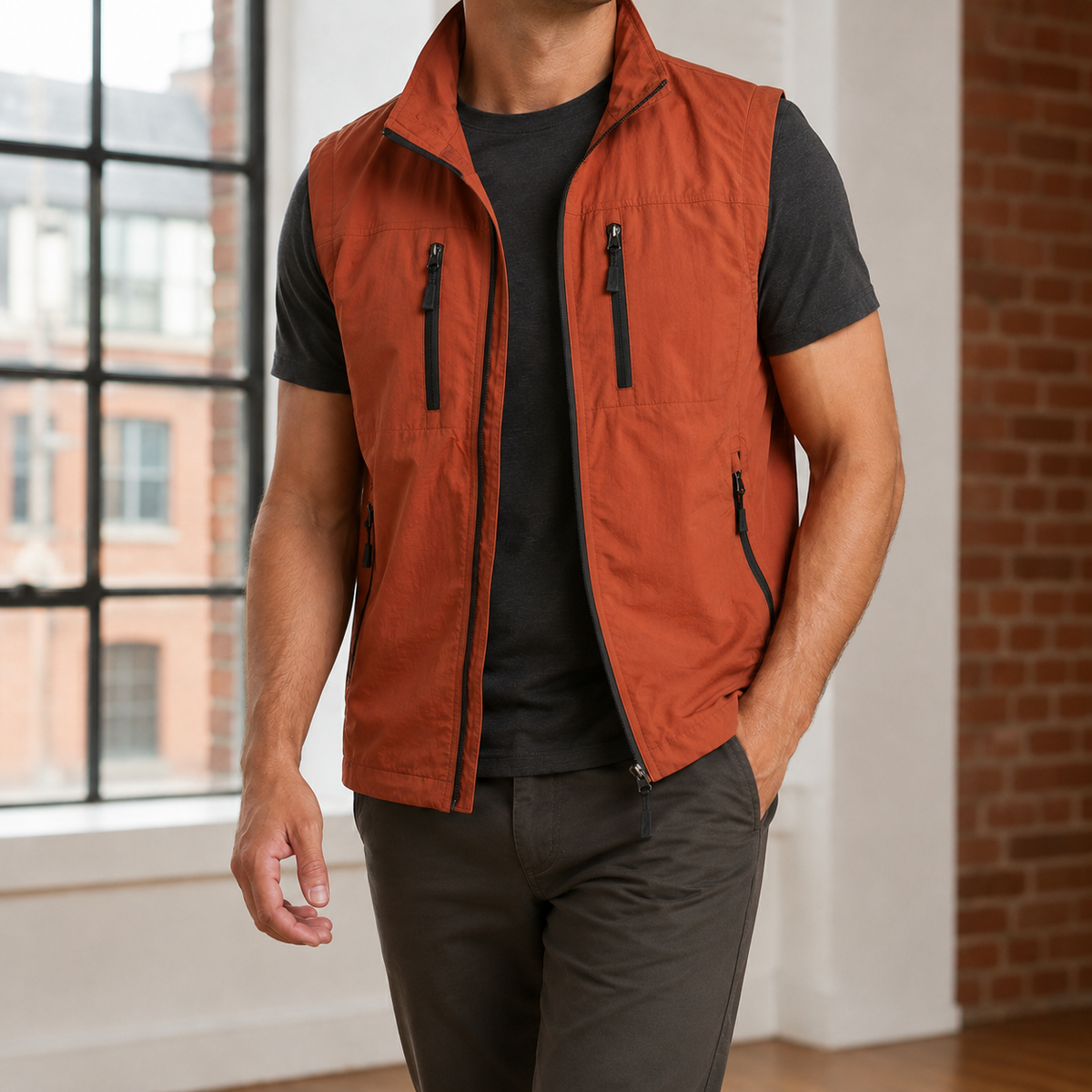 Lightweight Woven Utility Vest