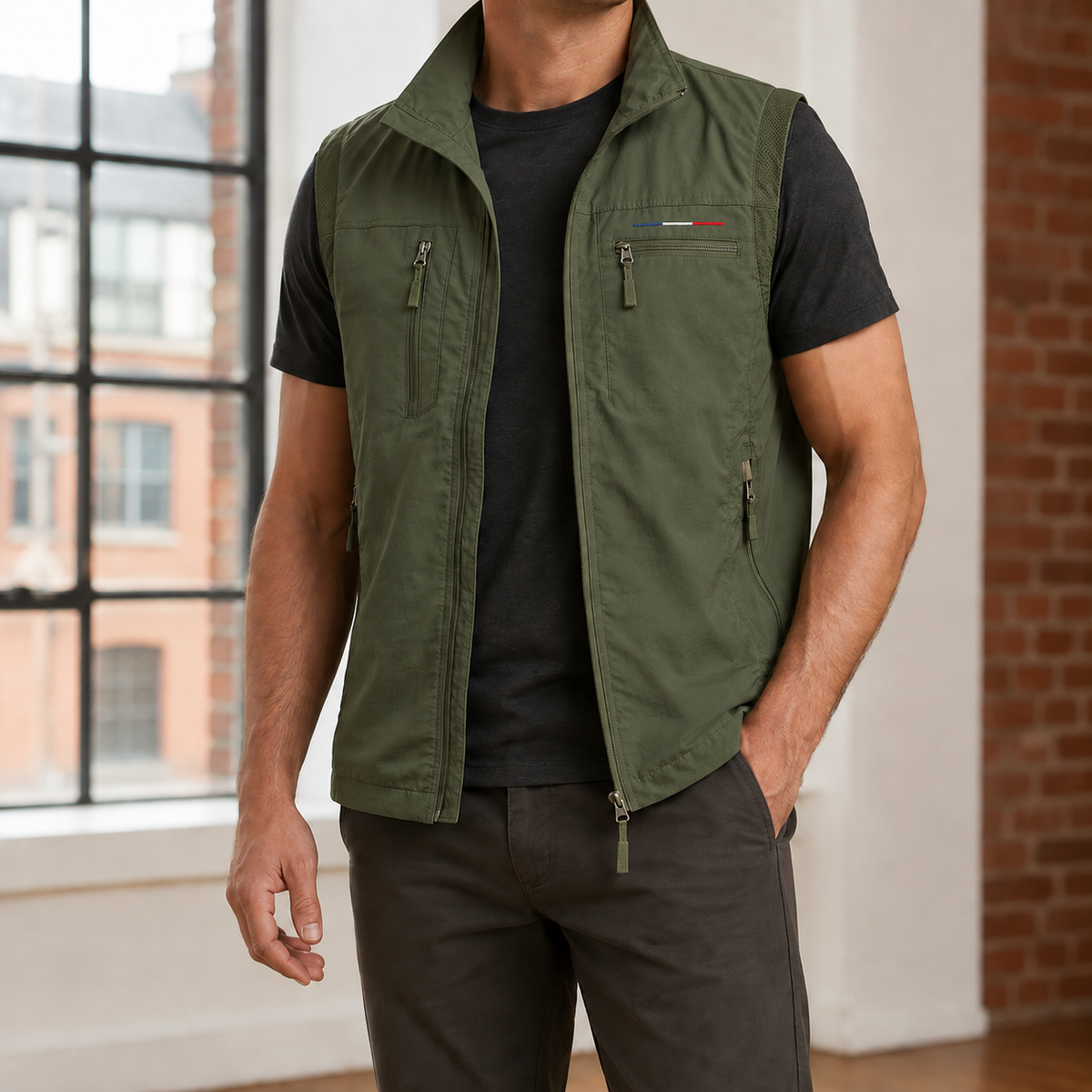 Lightweight Woven Utility Vest