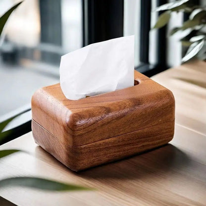 Walnut Tissue Box