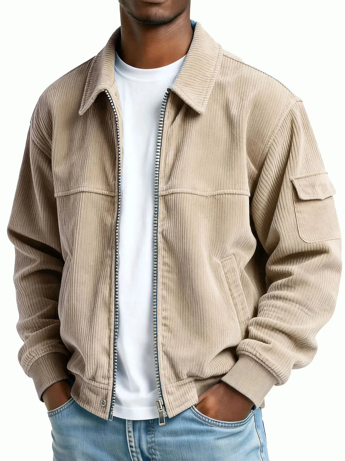 Matthew | Men's Corduroy Textured Jacket