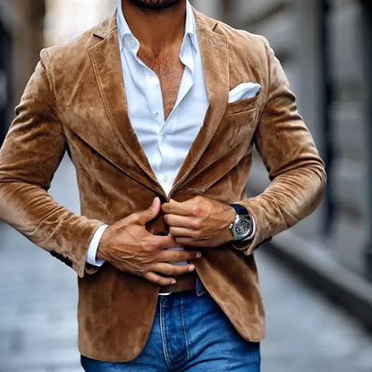 Men's Two-Button Tailored Blazer