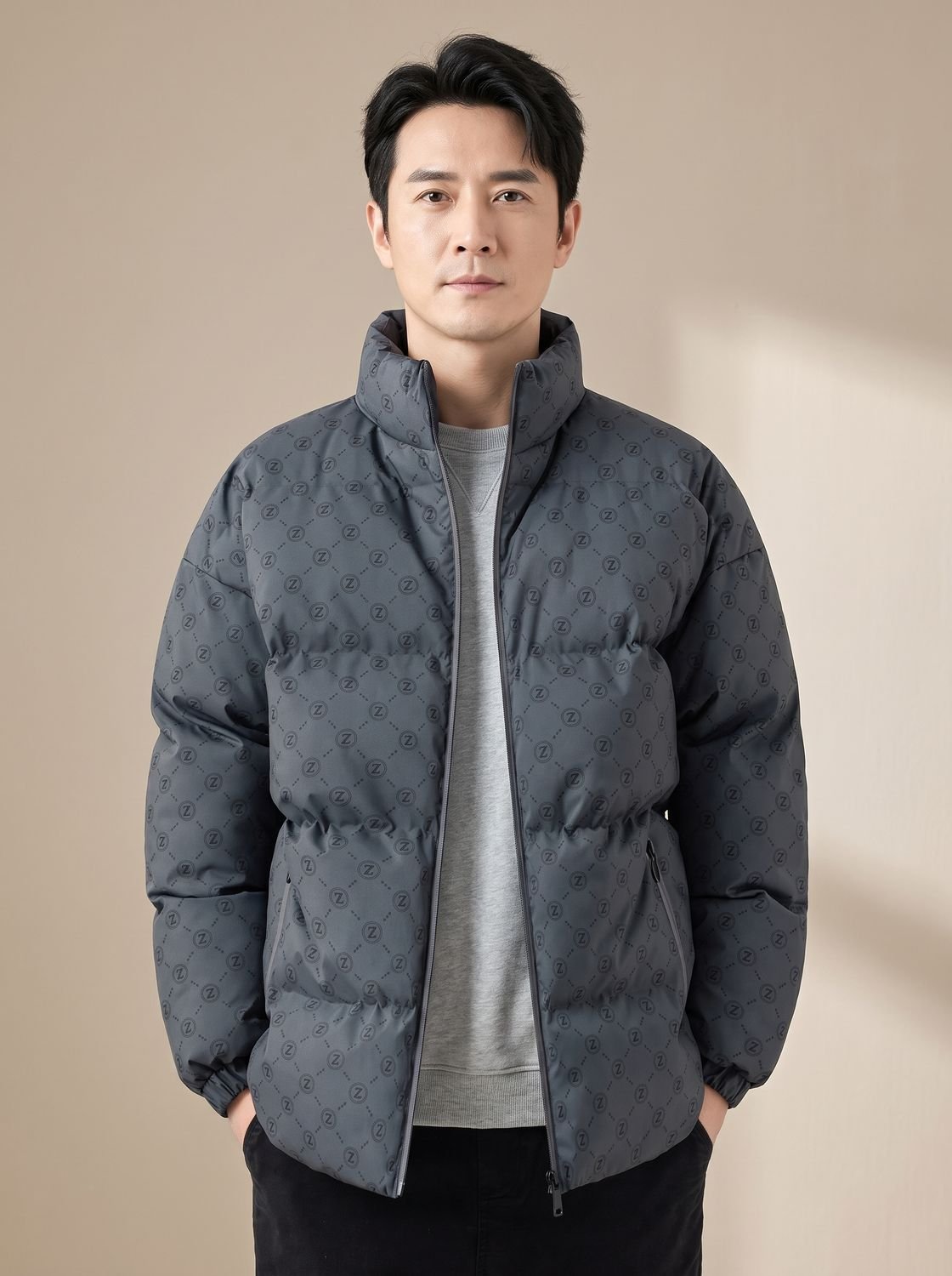 Owen | Men's Stand-Collar Zip-Up Puffer Jacket