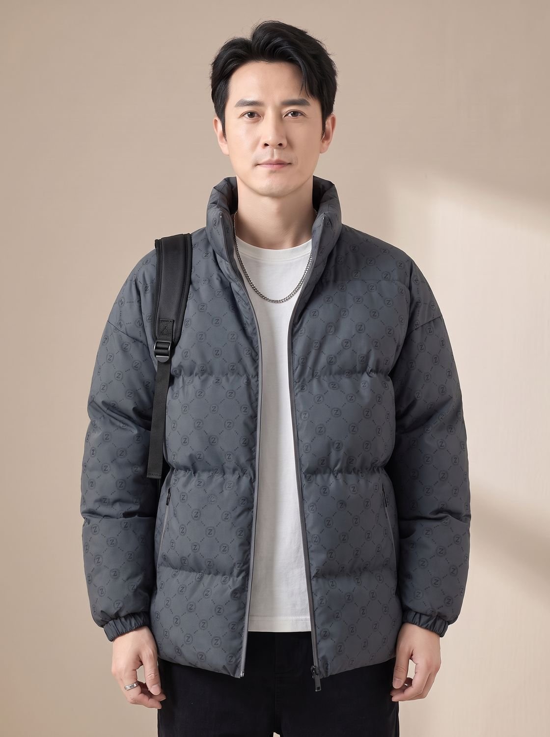Owen | Men's Stand-Collar Zip-Up Puffer Jacket