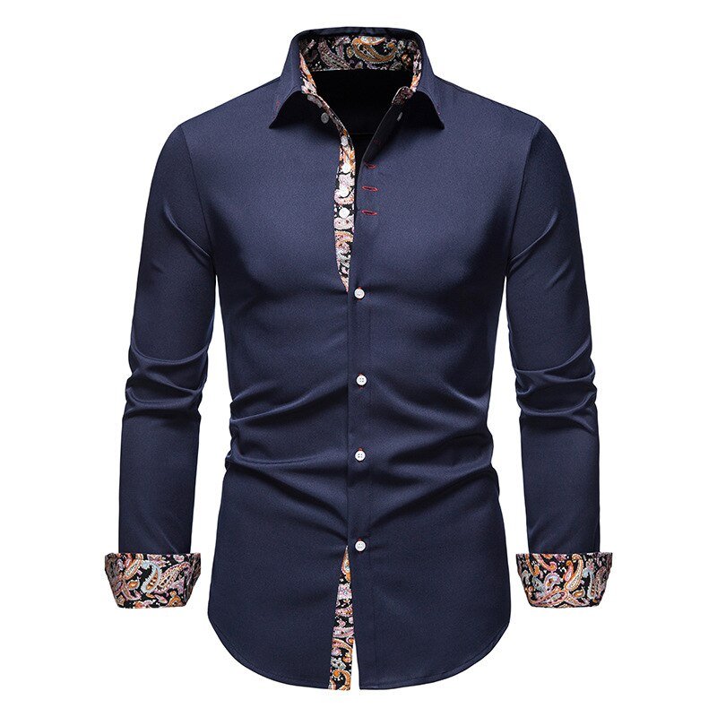 Stephen Floral Cuff Dress Shirt