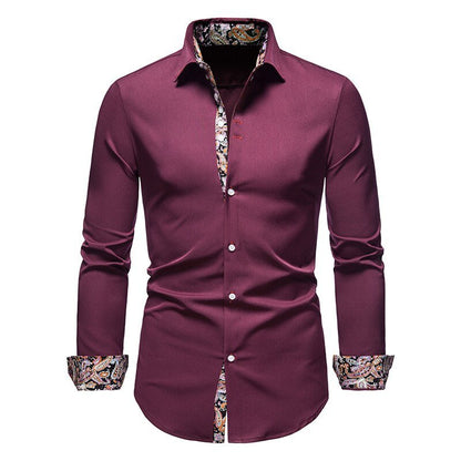 Stephen Floral Cuff Dress Shirt