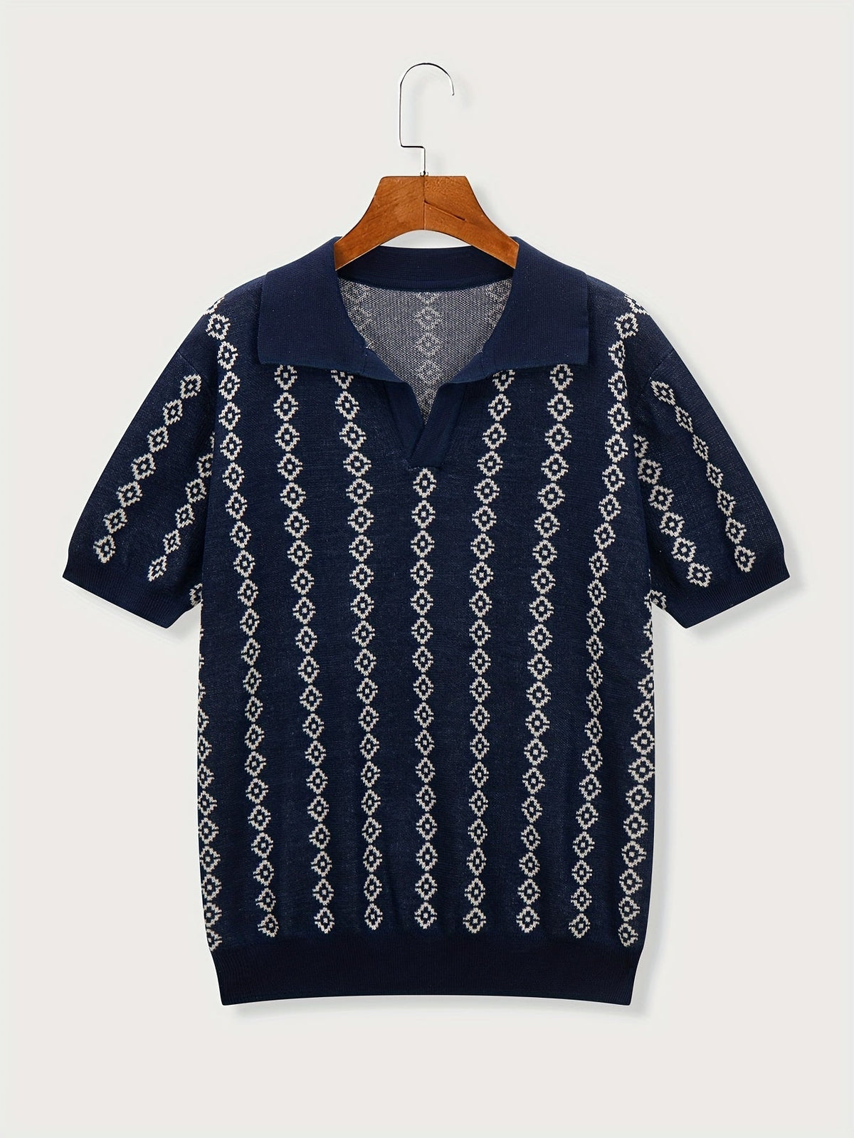 Longline Knit Sweater With Ribbed Trim