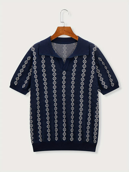 Longline Knit Sweater With Ribbed Trim