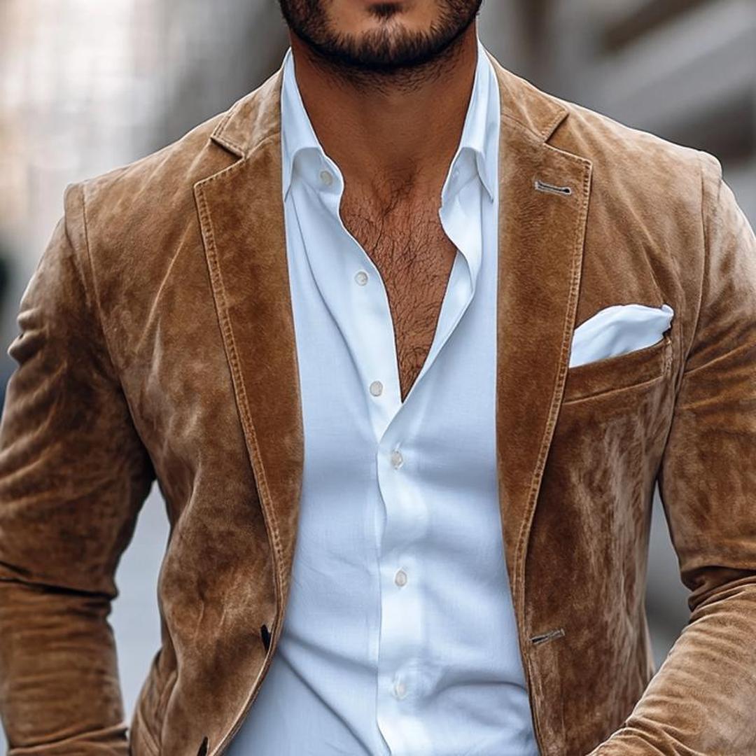 Men's Two-Button Tailored Blazer