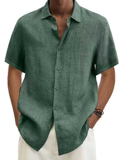 Adrian | Linen Button Down Shirt for Men