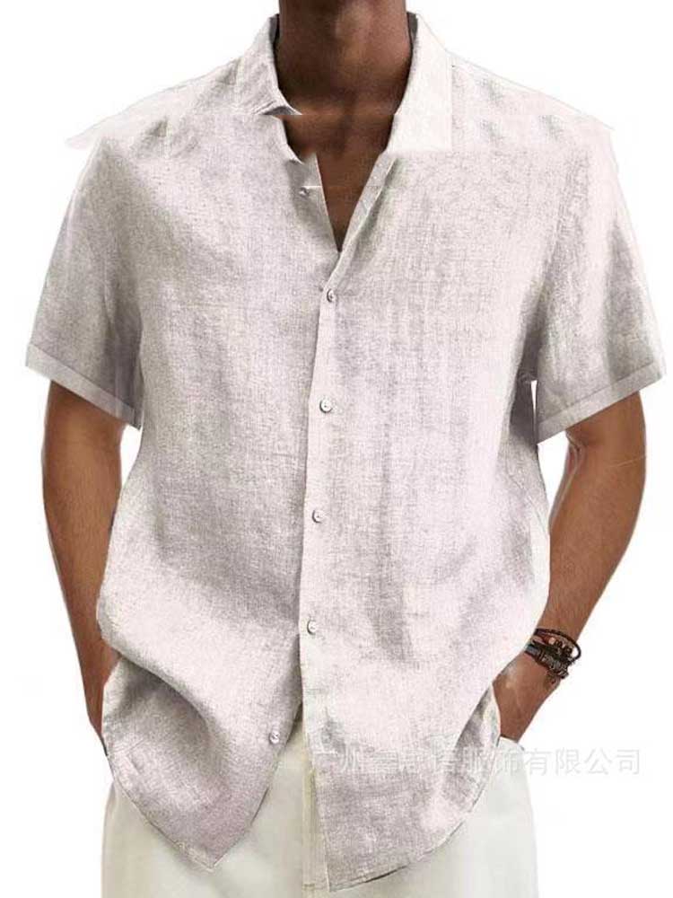 Adrian | Linen Button Down Shirt for Men