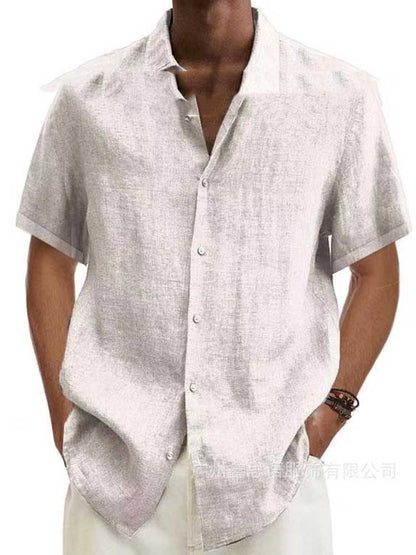Adrian | Linen Button Down Shirt for Men