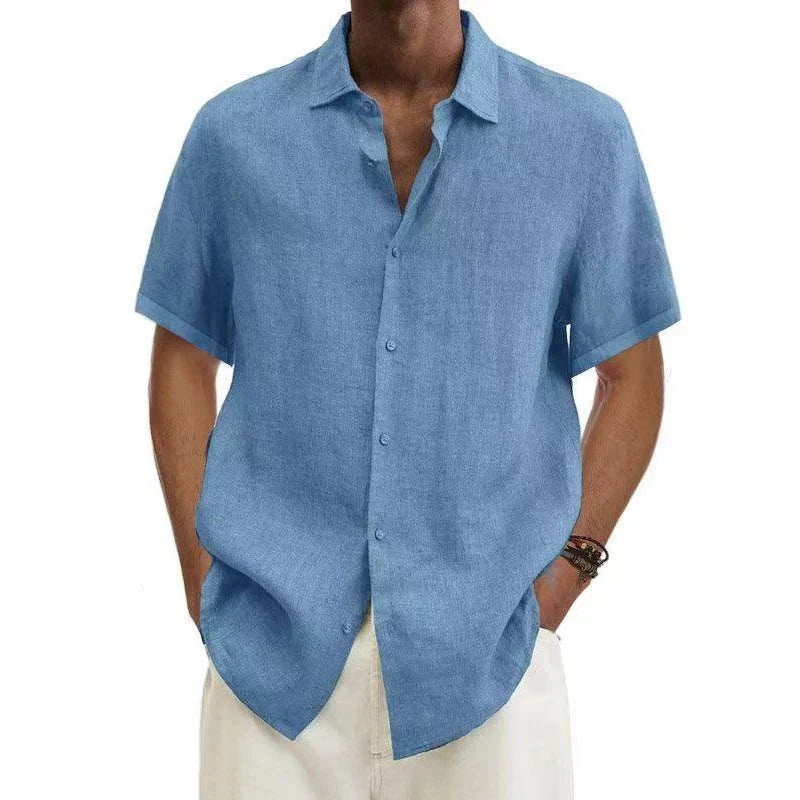 Adrian | Linen Button Down Shirt for Men